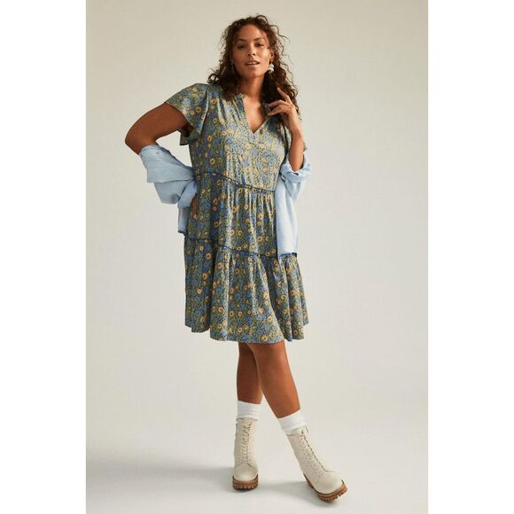 Anthropologie Dresses & Skirts - Anthropologie Penrose Tiered Short Sleeve Tunic Dress Women's Size Medium